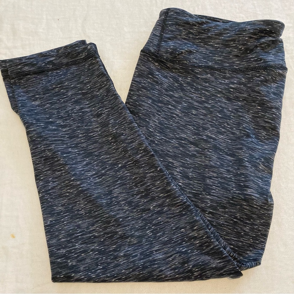 90 DEGREE REFLEX CAPRI LEGGINGS  BLACK & GRAY RUNNING YOGA XL